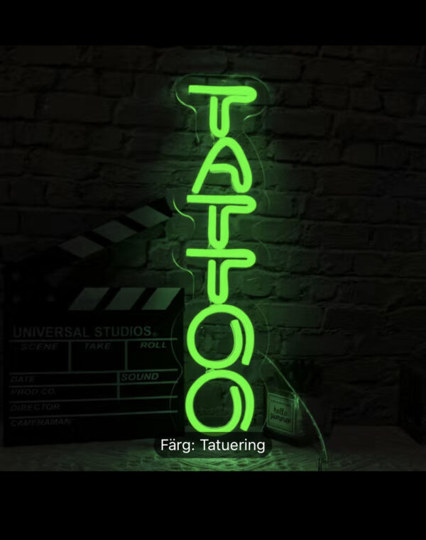 neon_tattoo_led_sign_studio_decoration_green_spicycollective.se