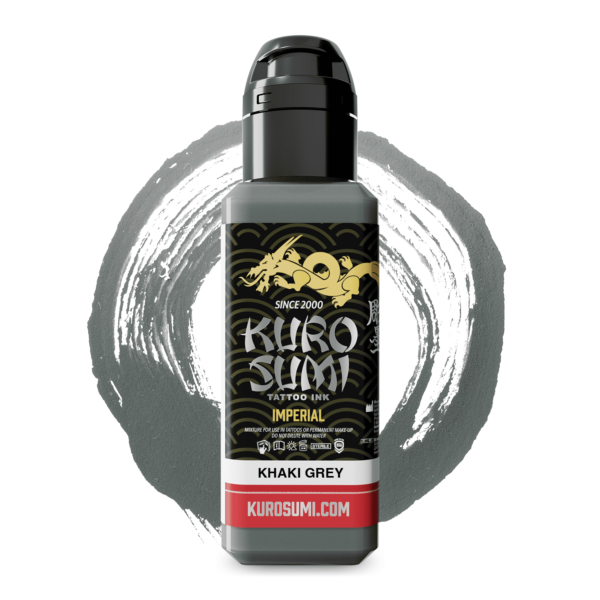 kuro_sumi_imperial_khaki_grey_color_eureach_tattooink_44ml_1,5oz_spicycollective.se